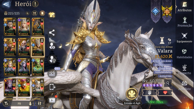 Conta Watcher Of Realms, Lv 77, 38 Lendários.