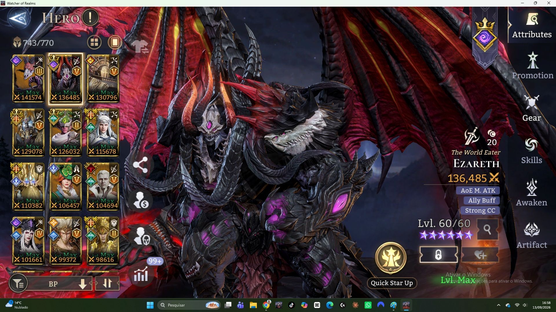 CONTA WOR COM OREN5 E EZA5 ENDGAME GVG