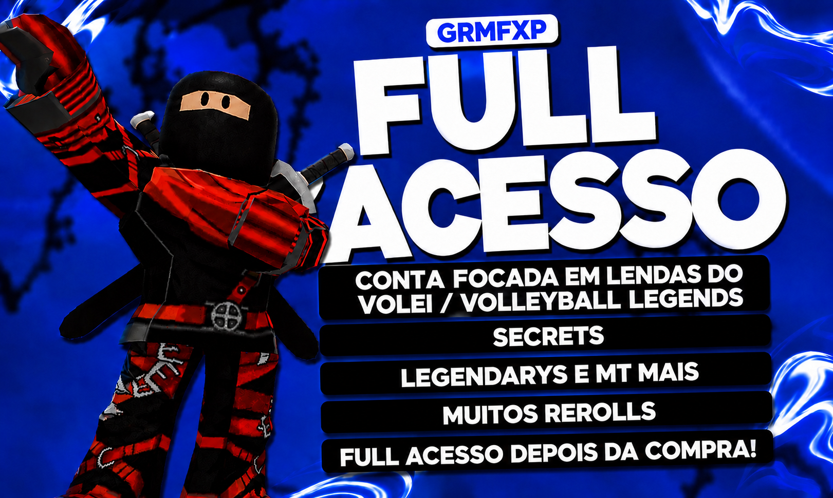 CONTA ROBLOX | LENDAS DO VOLEI / VOLLEYBALL LEGENDS