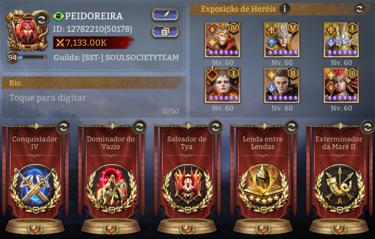 Conta MID GAME LVL 94