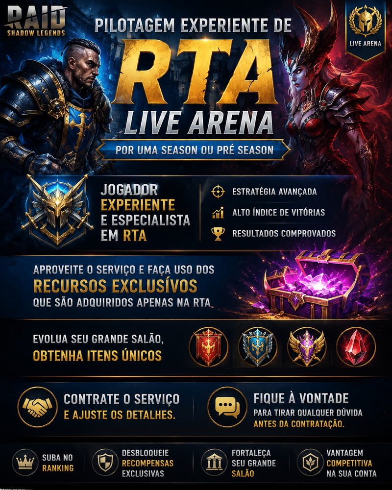 PILOTAGEM LIVE ARENA RTA