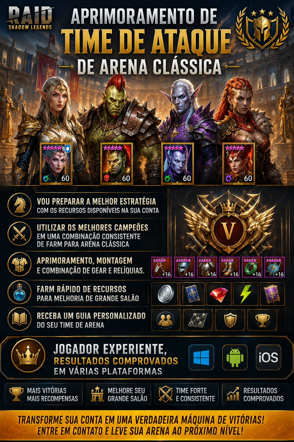 TIME DE ARENA CLÁSSICA - ATAQUE