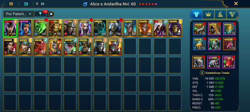 VENDO CONTA RAID: SHADOW LEGENDS LVL 46 | +40K DE ENERGIA ⚡ | 2.600 GEMAS 💎
