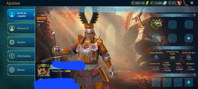 Conta com Siegfrund, Ninja 6*, Odin e outros tops