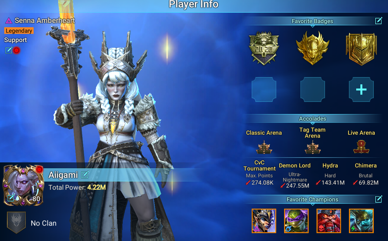 Conta Early Game com Senna+Niamhe
