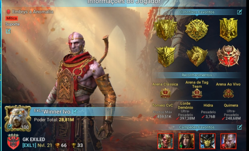 END GAME WN - 7 Míticos -TODO CONTEUDO FULL AUTO-  Ninja, titus, Marius, Wixwel, 2x Gnut