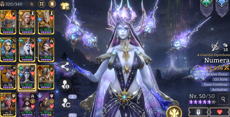 Conta Lvl 42 | Oren | Cainan | Valara | Gretchen |18 Legends (2 Lords) | 9.7k💎 | 2 Hero Reset Books | 300 W Gold