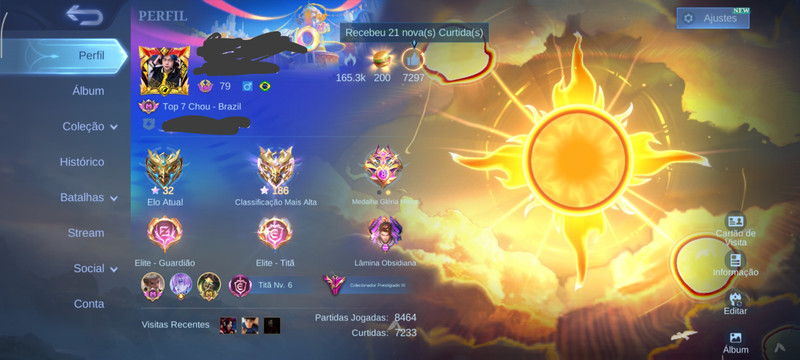 Conta de mlbb main chou/arlott