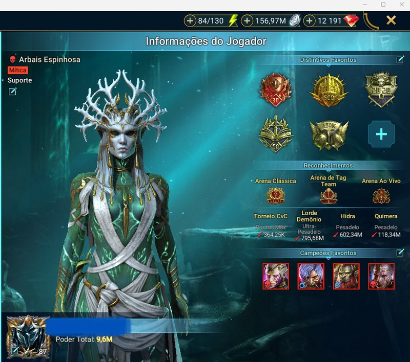 0036  Conta  Ent no End game PP - 8 MÍTICOS - 95 LENDÁRIOS