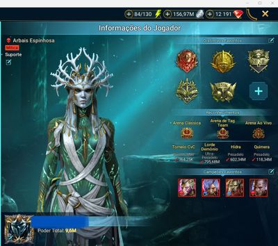 0036 Conta Ent no End game PP - 8 MÍTICOS - 95 LENDÁRIOS
