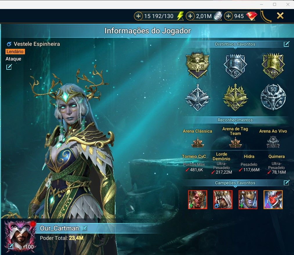 002 CONTA END GAME 21.8 PP 7 MÍTICOS INSANA