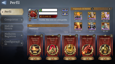 Anúncio de Conta ENDGAME WoR - Pronta pra GvG