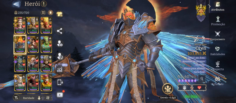 Watcher of realms - ótima conta no início do endgame