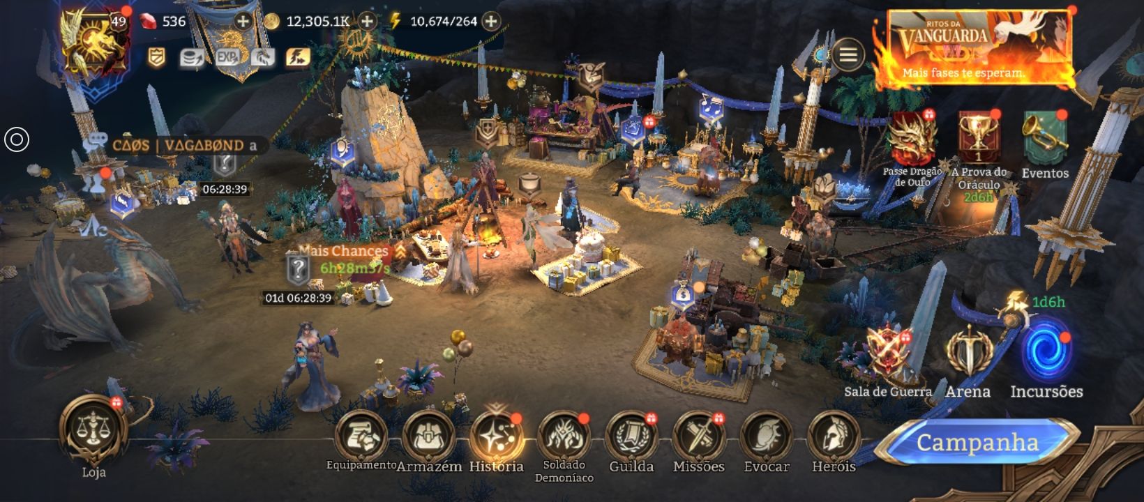 Watcher of realms - lvl 45 com Ingrid, oren e ezzareth