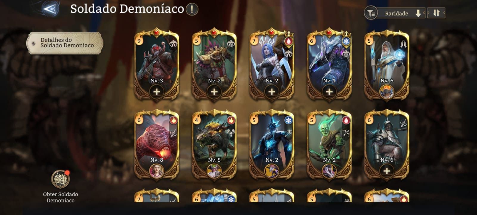 Watcher of realms - Conta endgame muito evoluída e completa