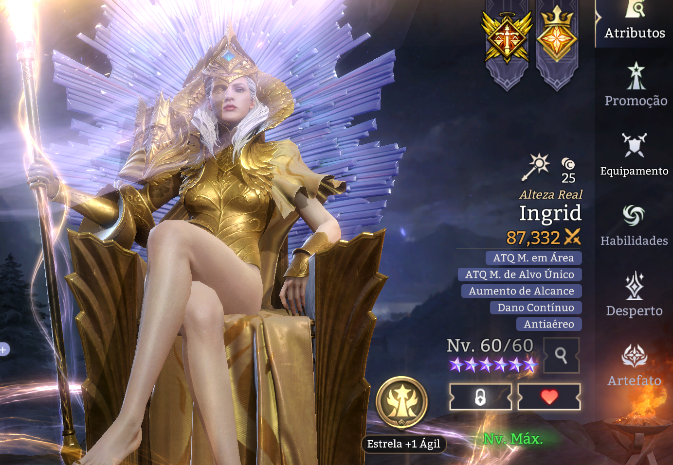 Anúncio de Excelente conta midgame - lvl 61 - Ingrid e Jezebelle