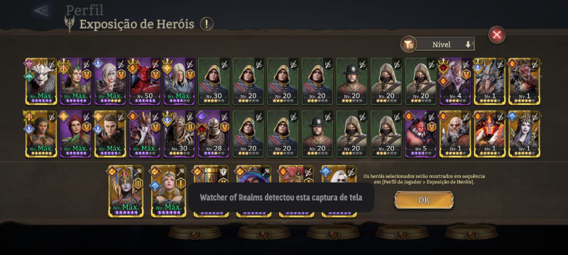Conta MIDGAME com 100+ heróis lendários