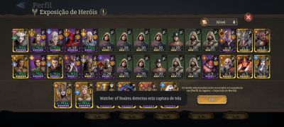 Conta MIDGAME com 100+ heróis lendários